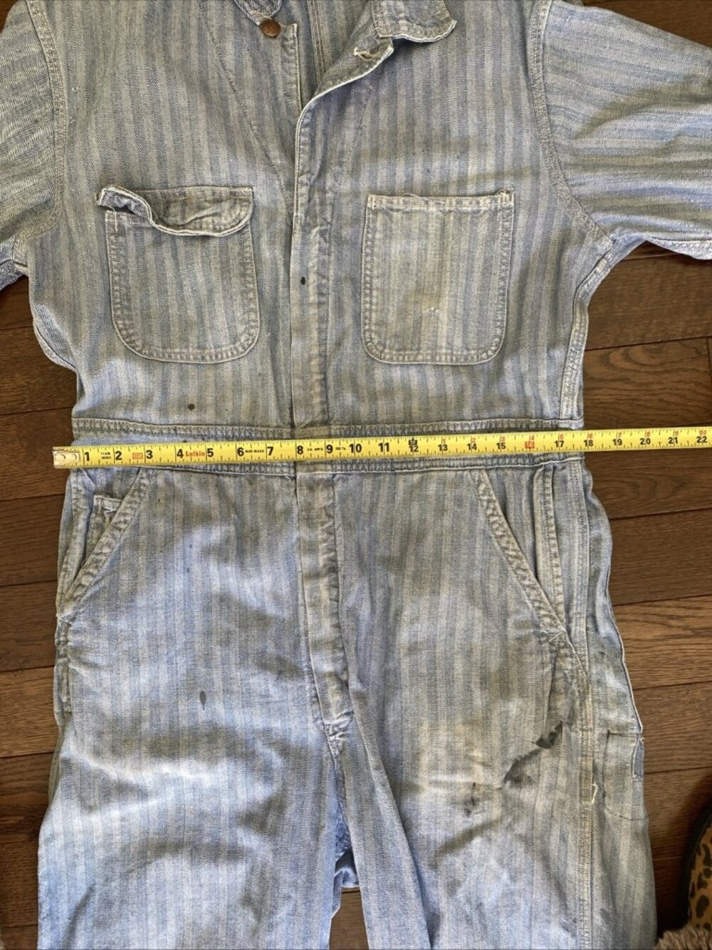 VTG Montgomery Ward Pioneer Herringbone Coveralls Utility Halloween Costume - Picture 12 of 16